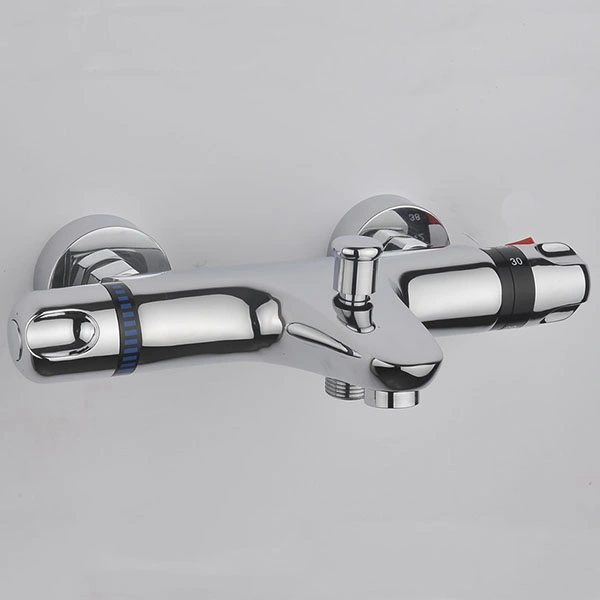 Hot Sale Chrome Brass Bathroom Walll Mounted Thermostatic Bathtub Shower Mixers