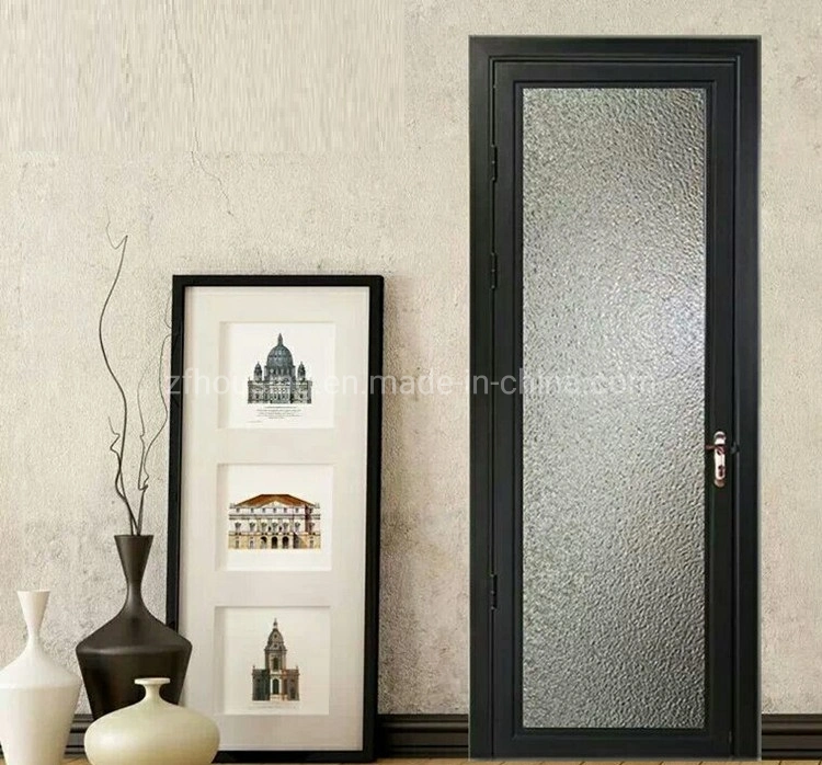 Wärmedämmung Aluminium Badezimmer Tür / WC Tür / Waschraum mit Milchglas Zf-Aw-076