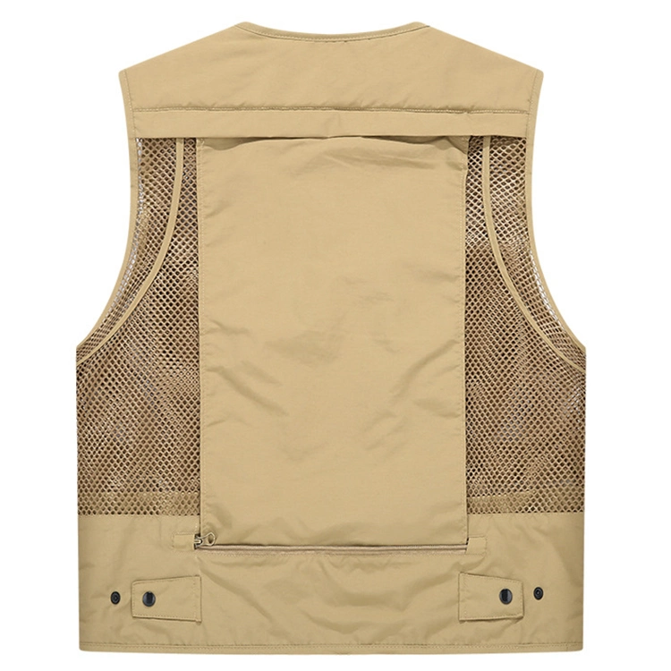 Wholesale/Supplier Custom Large Size Men's Photographer Fishing More Pocket Vest