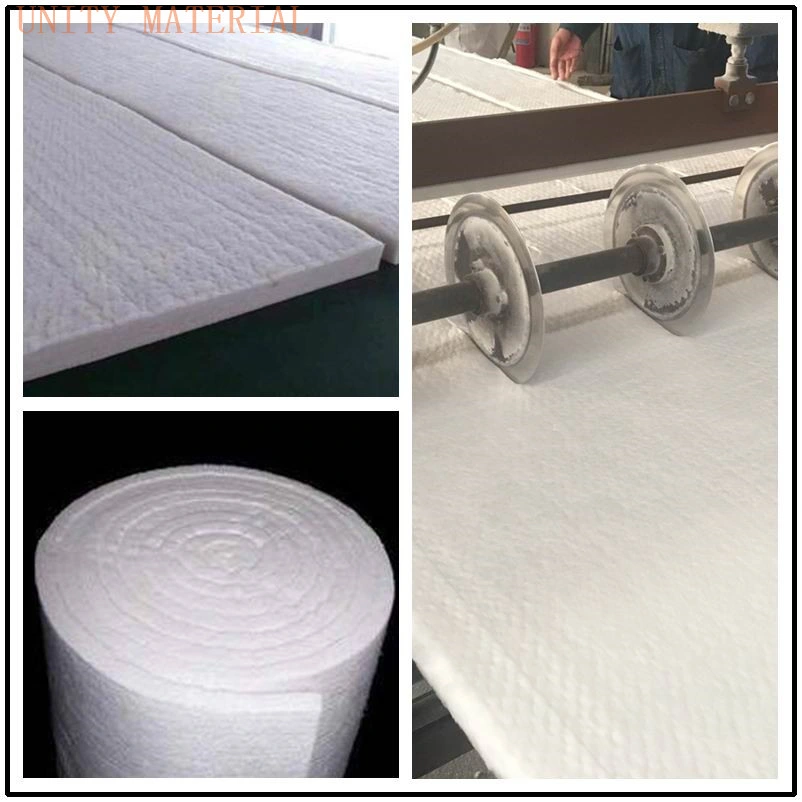 1260c 96 128 Kg/M3 50mm Thick Ceramic Fiber Blanket Roof Thermal Insulation Refractory Material