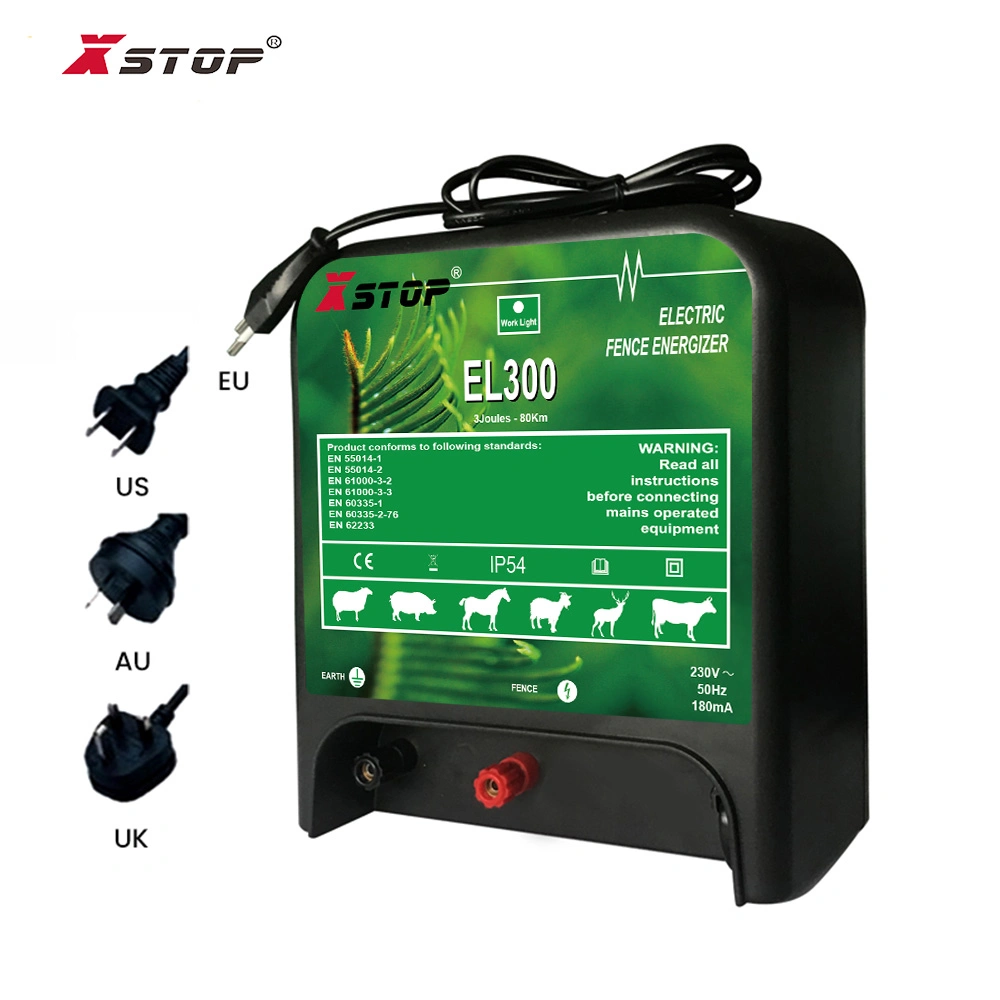 Xstop EL300 Low Impedance Electric Fence 230V Plug-in Energizer