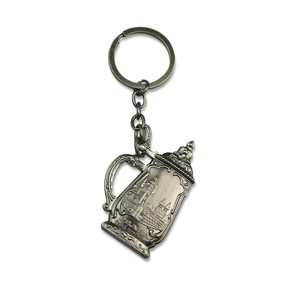 2022 Factory Wholesale Customized Zinc Alloy Metal Silver Key Chain/ Keyring