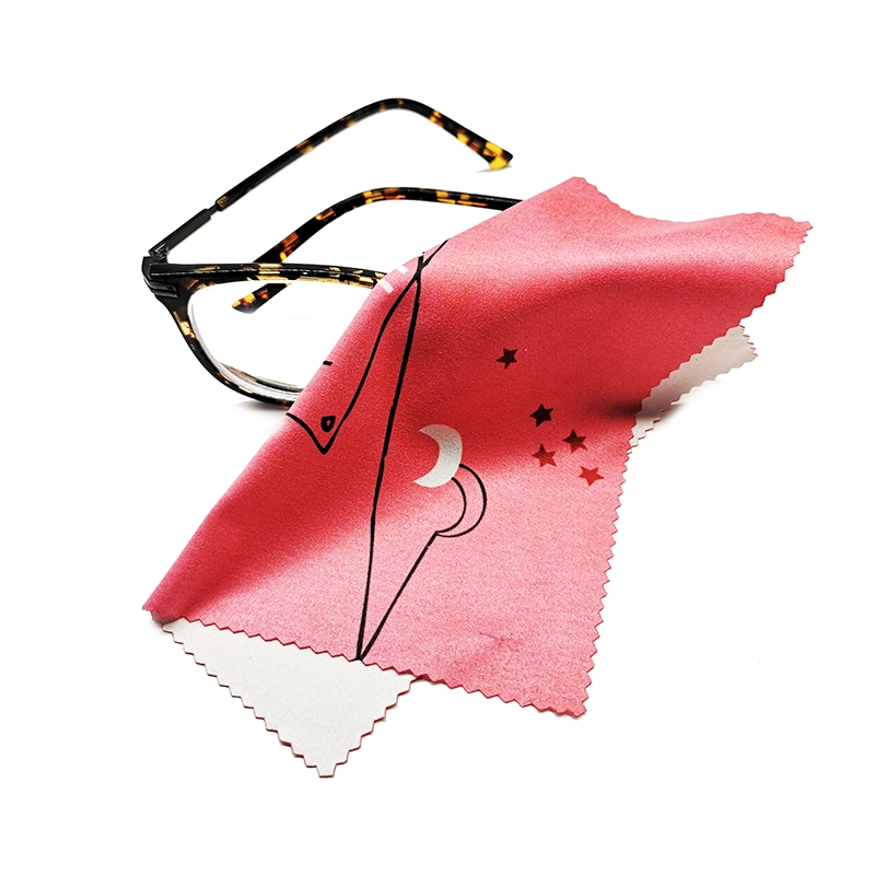 Logo Printed Soft Microfiber Cleaning Cloth for Glasses Sunglasses Wiping