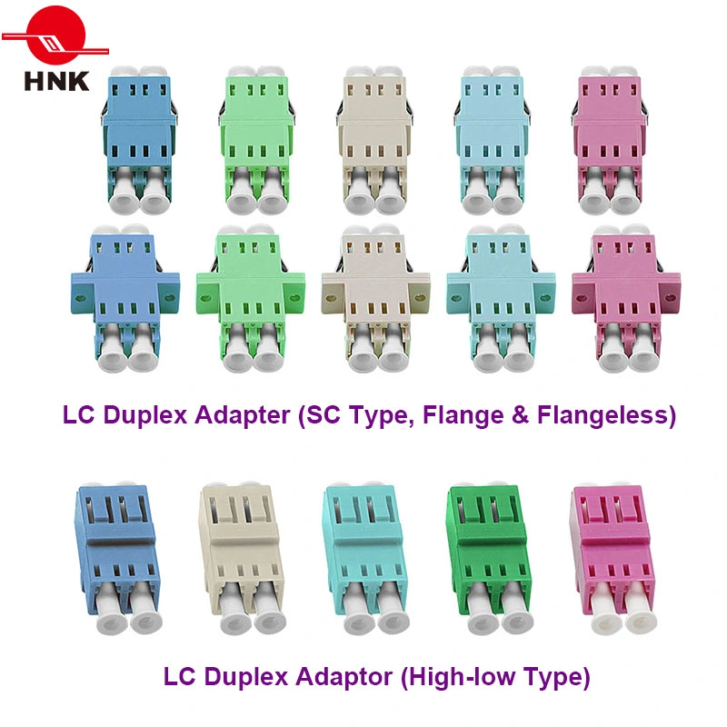 Sc Duplex Multimode Om3 Standard Plastic Fiber Optic Adapter