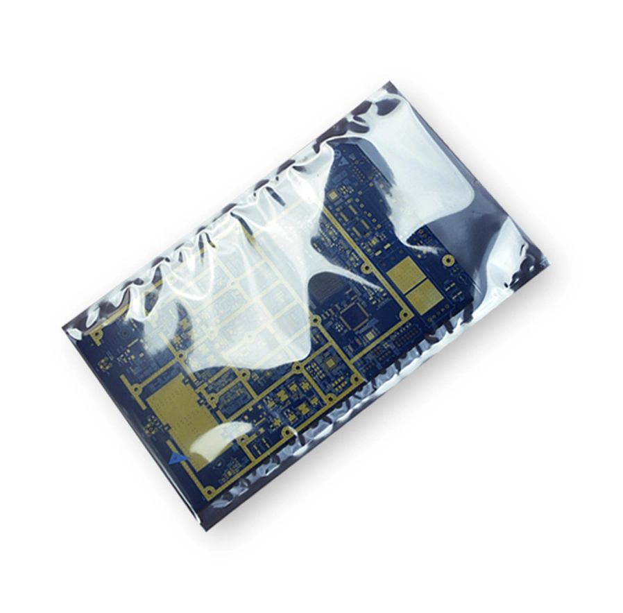 Custom ESD Logo Printed 2-Side Sealing Anti-Static Vacuum Clear Plastic Bag for PCB Packaging