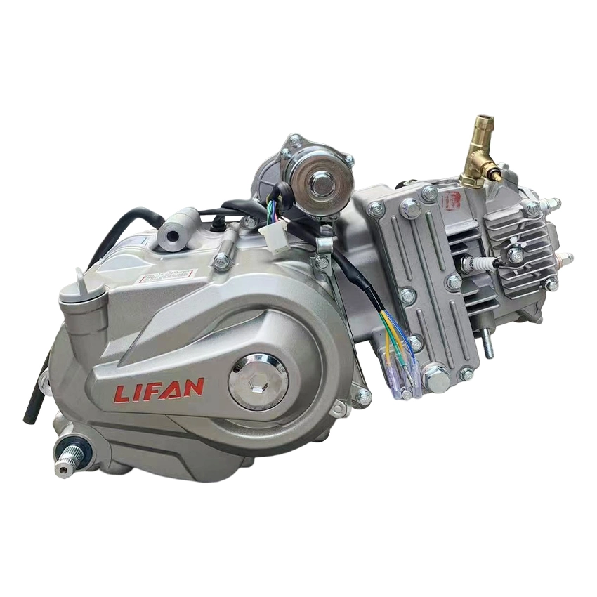 Motor de motor horizontal Lifan 125cc 150cc para motocicleta Honda Kawasaki Arrefecimento a ar Cilindro único 4 tempos Conjunto de partida Peças de reposição para motocicleta