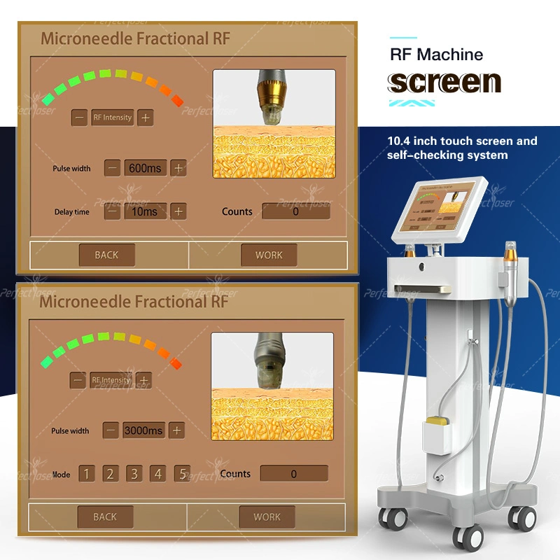 2 poignées de cicatrisation RF Microneedling caténges mieux que de éliminer Chariots à rouleaux