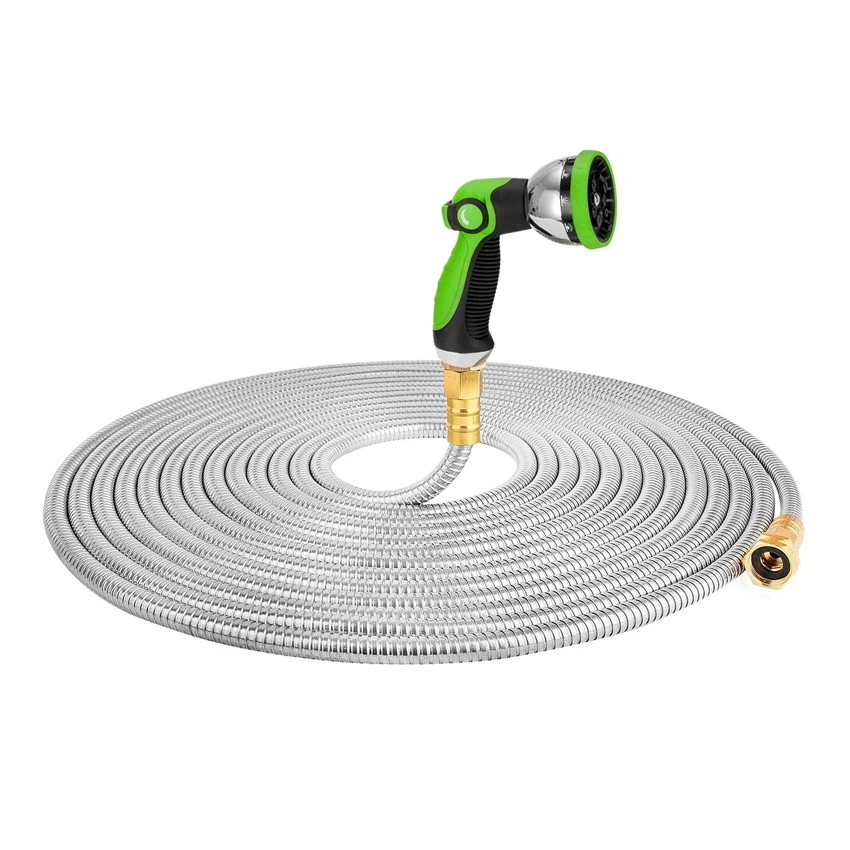 Heavy Duty Specilte 304 Acier Staibless 50FT flexible de jardin