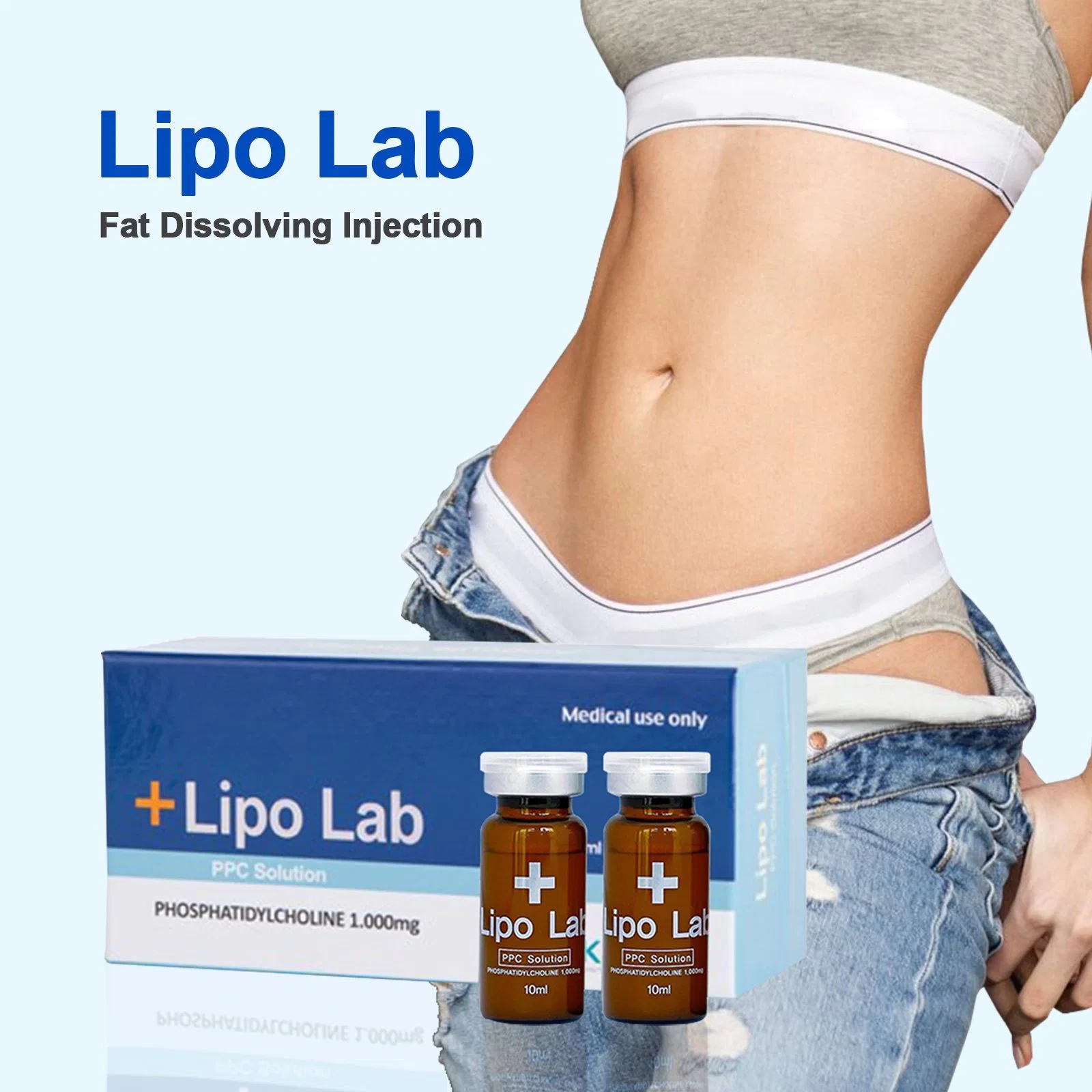 Últimas Corea de alta calidad de laboratorio de Lipo Ppc inyectable Solución lipolítica Lipolab lipólisis adelgazar grasa disolviendo Deoxycholic solución inyectable para la solución de grasa