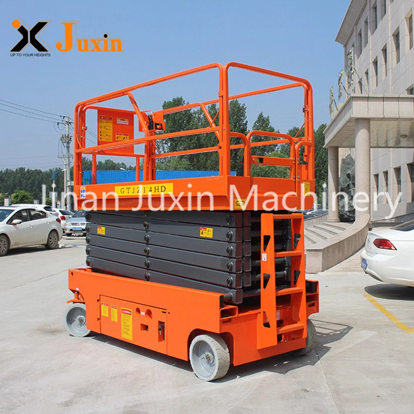 4m 6m 8m 10m 12m Mobile Hydraulic Scissor Lift Steel Ladder Platform