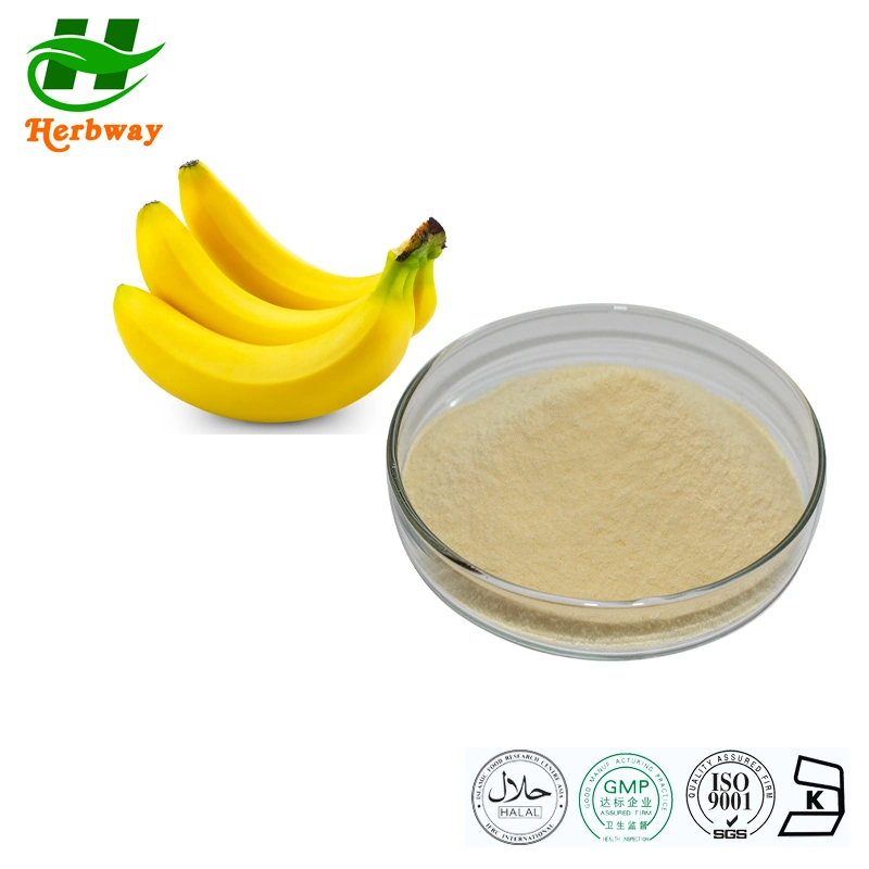 Herbway Banana Powder for Beverage Water Soluble Banana Powder Musa Nana Lour. Powder Extract