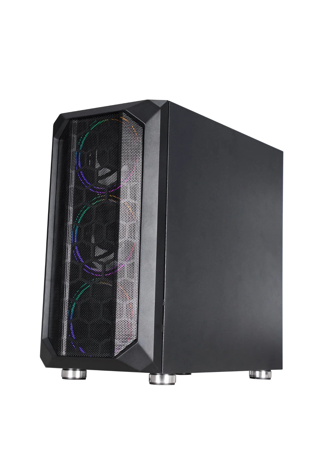 Micro-ATX with RGB Fan Gaming PC Tower Computer Cabinet with Top Dust Filter