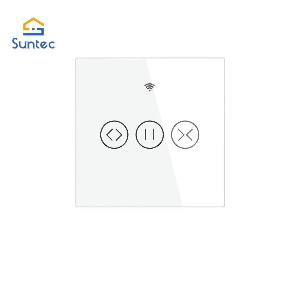 Interruptor de toque inteligente Wi-Fi/Zigbee para cortinas de estores de enrolar obturador