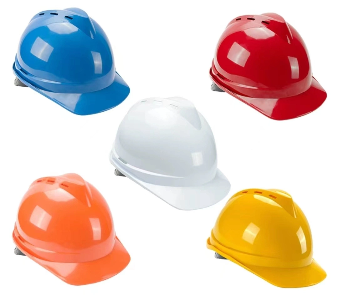 Yellow/ White/Red Vented ABS Helemts Hard Hats Safety Construction Industrial Safety Helemts