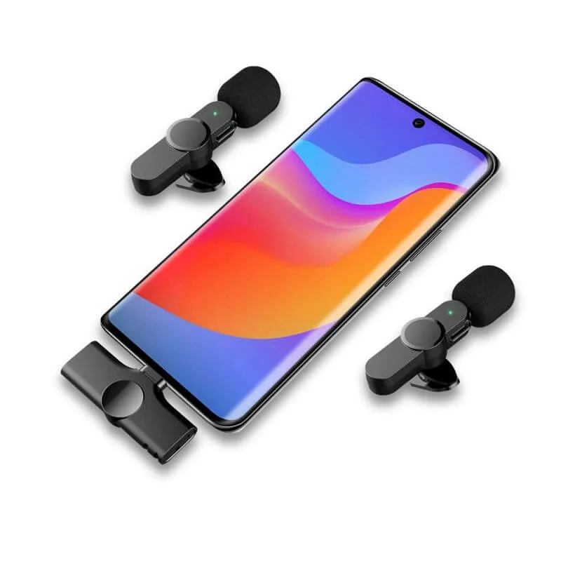 Micro-cravate sans fil Plug-Play pour Android compatible avec la synchronisation automatique Diffusion en direct