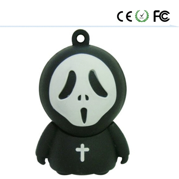 Promostional Customized PVC Material Halloween USB Flash Drive for Halloween Gift