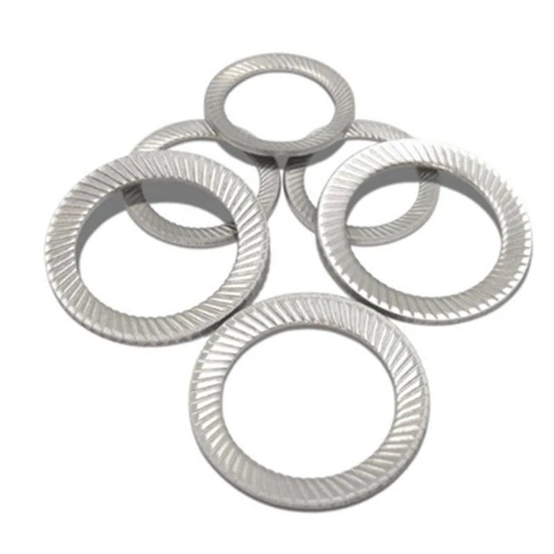 DIN9250 Stainless Steel Serrated Tooth Knurled Lock Washer Lock Anti-Skid Gasket Washers