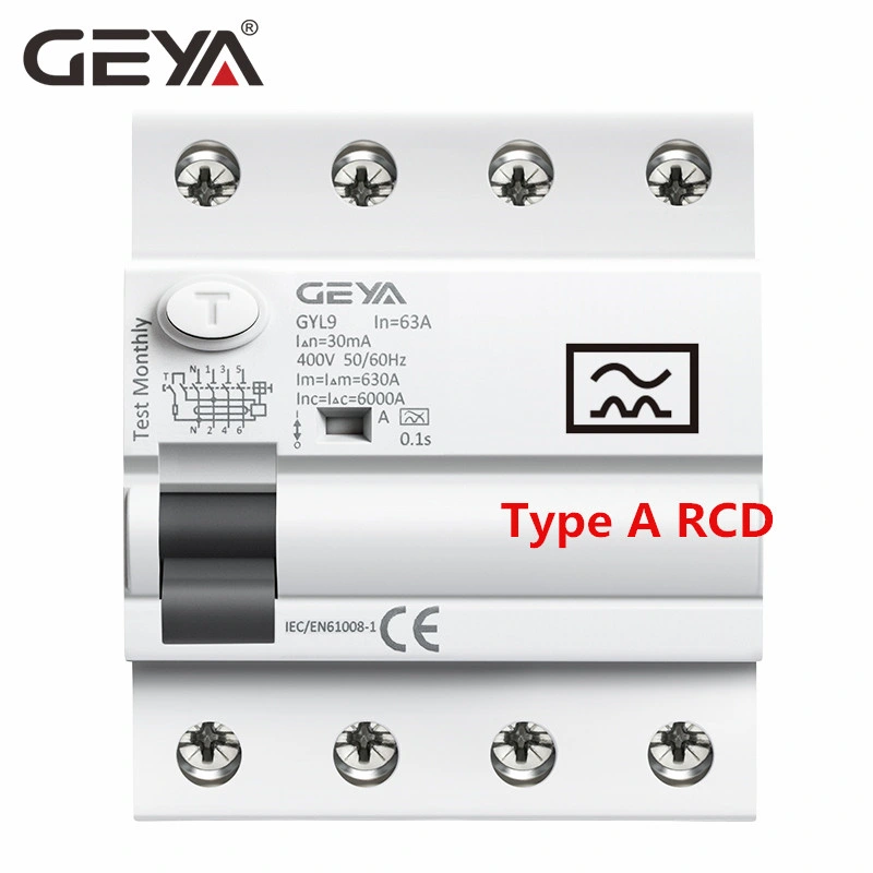 La Moda magnética Circuit-Breaker RCCB Protección contra fallos de motor de arranque con el precio de fábrica Gyl9