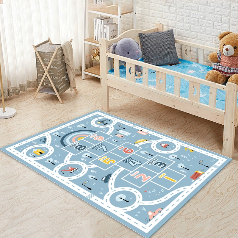 Home Decoration Kids City Rord Map Design Carpet