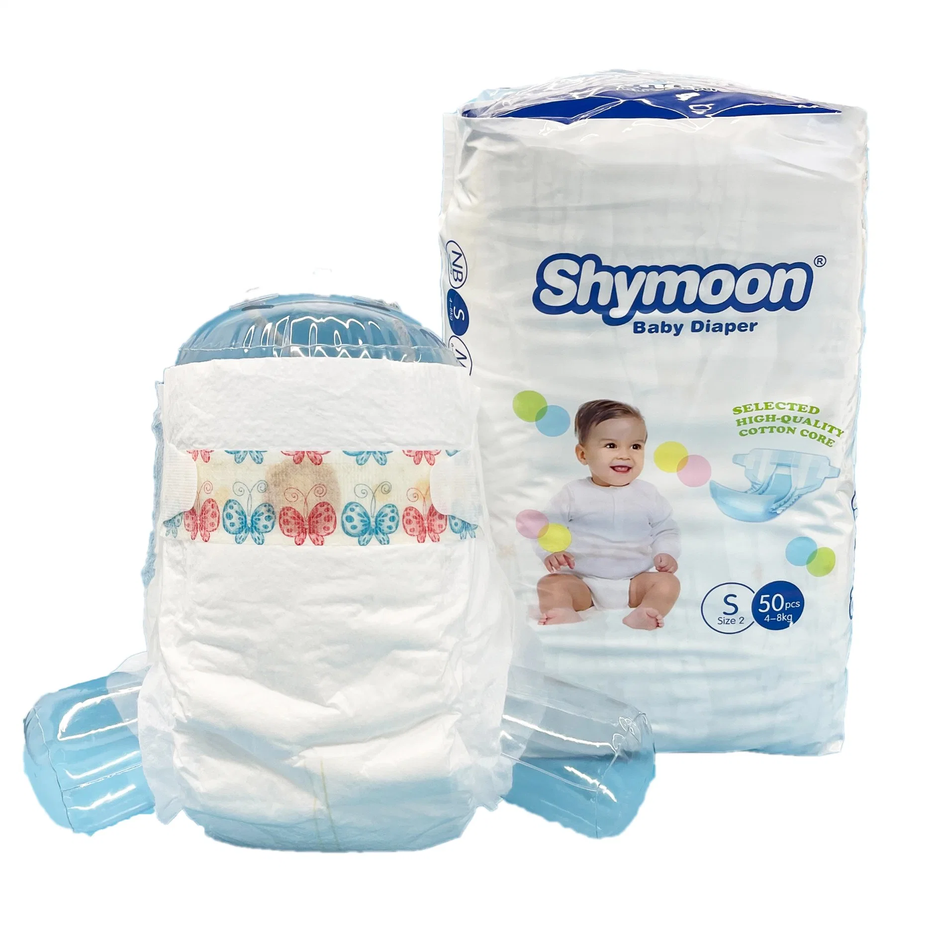 Hot Selling Baby Products Diapers Premium Disposable Baby Diaper with Magic Tape