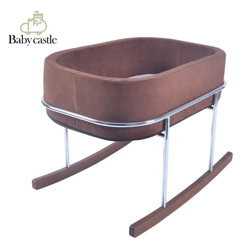 203# Nouveau lit bébé polyvalent à bascule lit bébé certificat CE Lit de base en bois