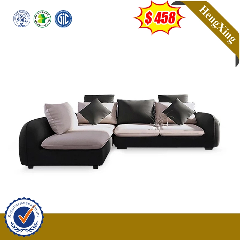 Modern Design Antique Living Room Leather Furniture Set Outdoor Chair Reception Corner Wood Frame Fabric Leather Sofa