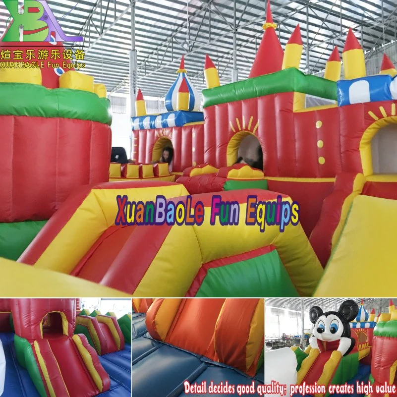 8X6X3mh Giant Inflatable Fun City for Sale, Commercial Inflatable Bouncer Amusement Park