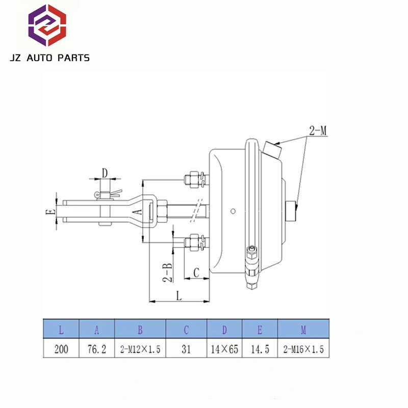 T12 OEM 4231039000 Air Brake Chamber for Auto Brake Parts