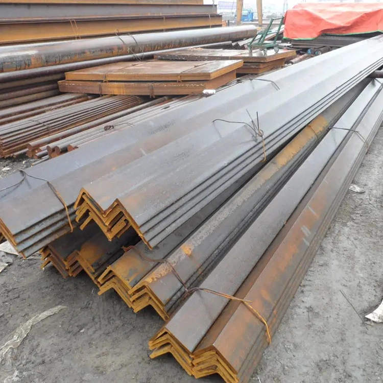 Warehouse S235jr Hot Rolled Carbon 75X75X5 Equal Galvanized Steel Angle Bar Raw Material Small Angle Bracket 50X50X5 Mild Carbon Equal Angle Steel 25X25mm