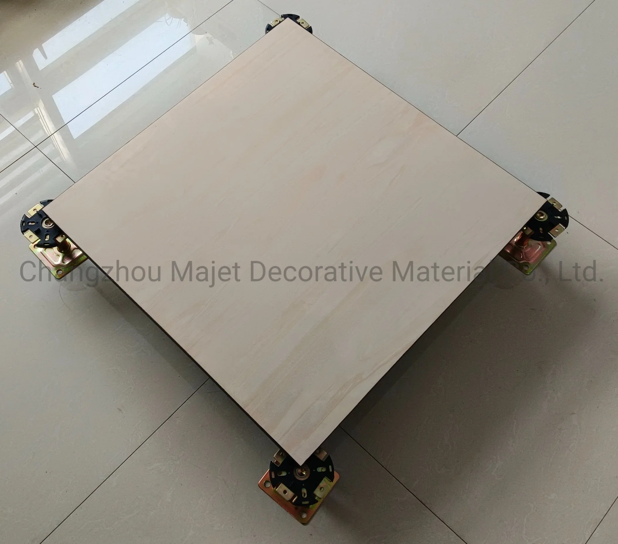 Calcium Sulfate Black Trim Raised Flooring Tiles Raised Flooring