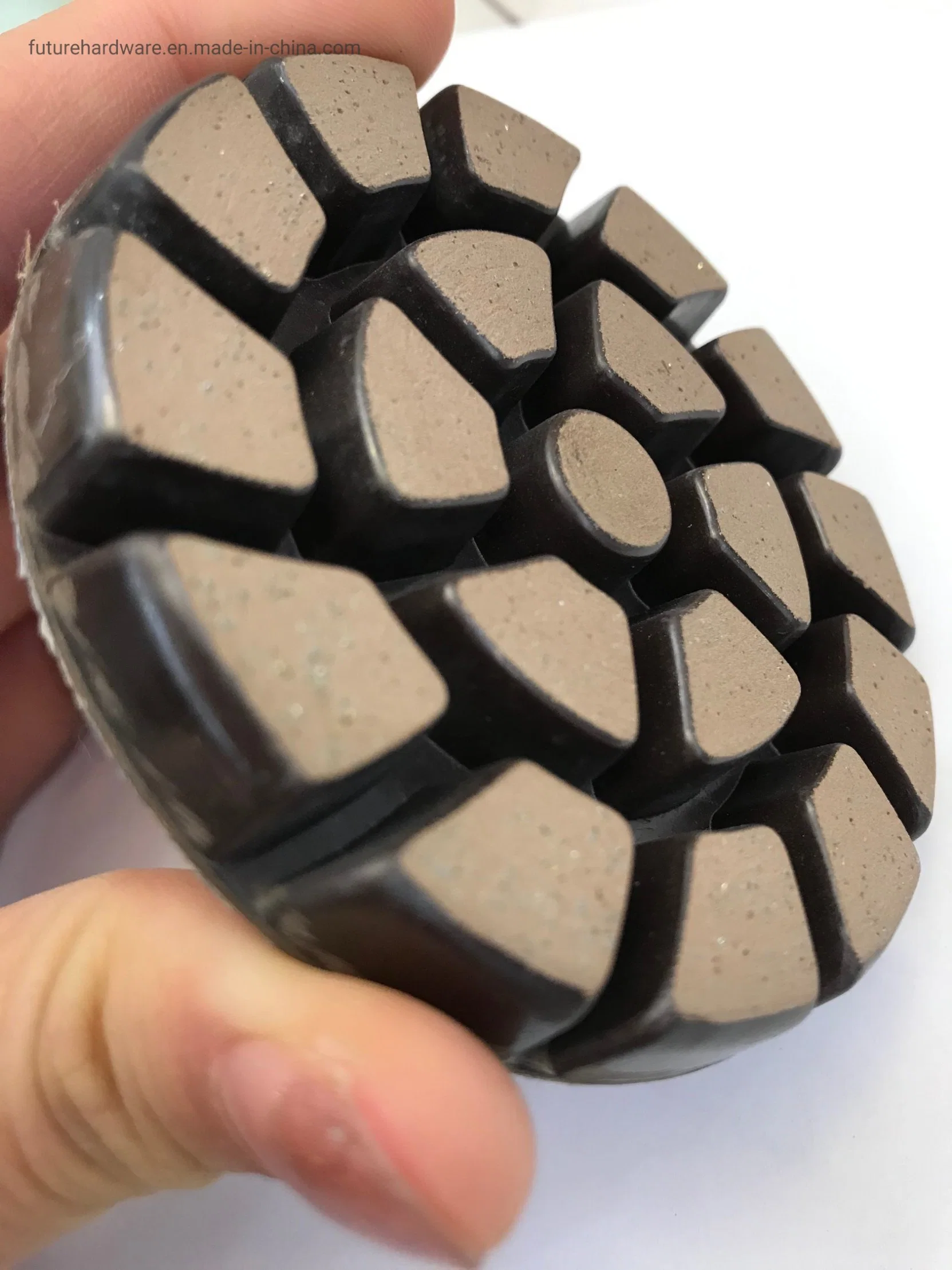 Диаметр 3 дюйма гибридного полимера медных Бонд Diamond жесткие тормозные колодки для полировки для измельчения бетона плитками Тераццо гранита мрамора каменным полом