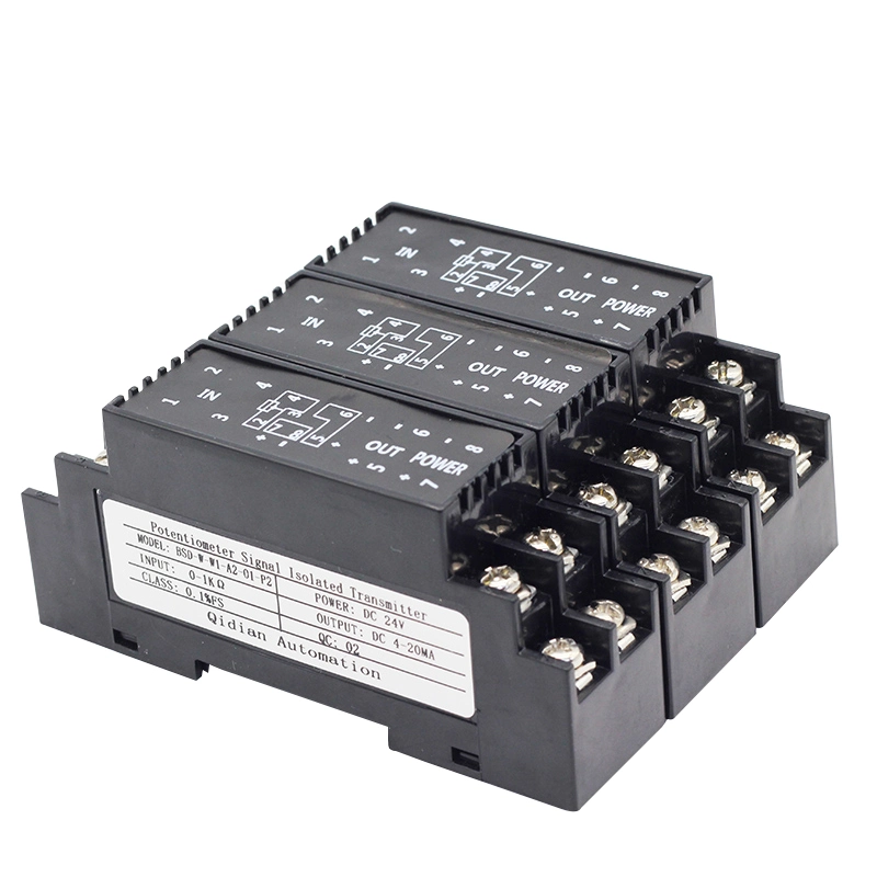 Transmisor de potenciómetro BSD-W 0-100kohm 4-20mA 0-10V aislamiento de señal