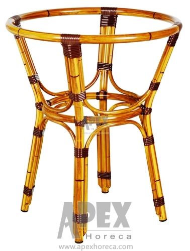 Round Table Leg (AB2143B) Bamboo Look Aluminium Table Base