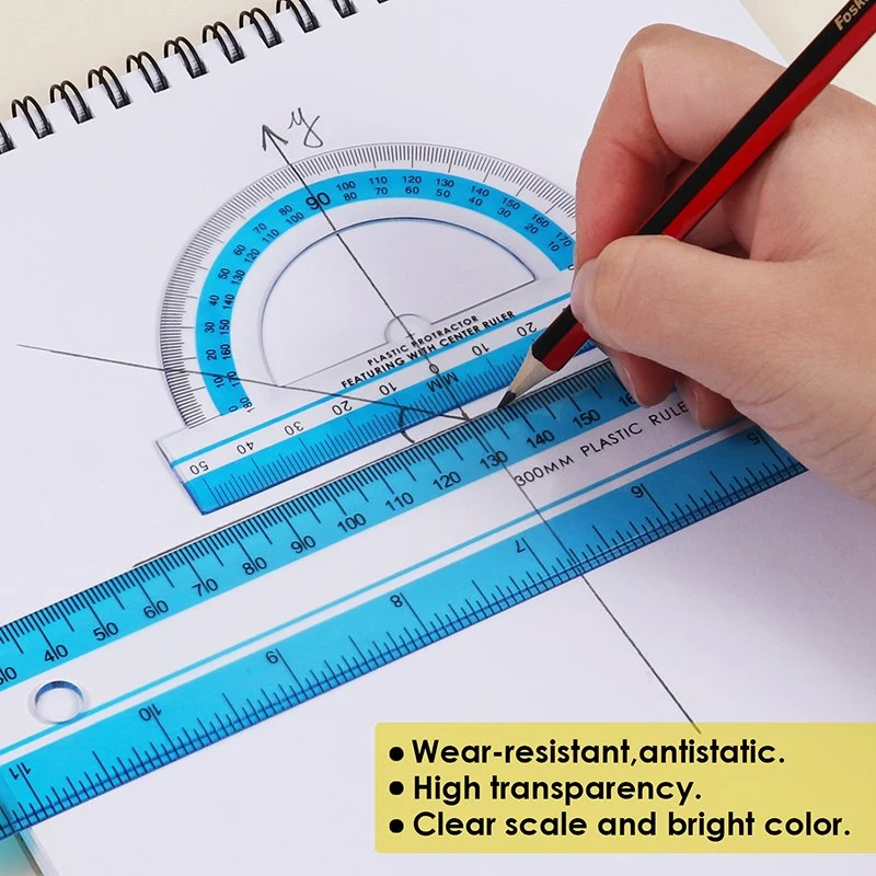 Foska Stationery Office High quality/High cost performance 30cm Ruler Set (BP92-30-1)