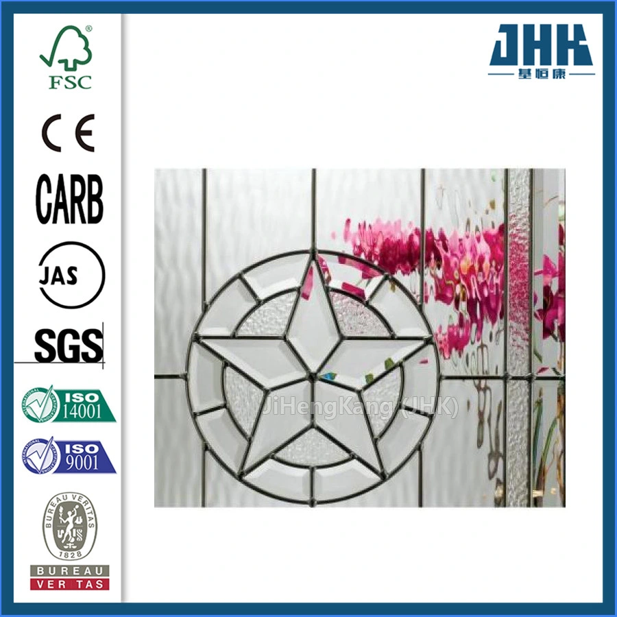 Decorative Western Style Wooden Chess Insulated Fiberglass Door (JHK-FD07-2-DW)