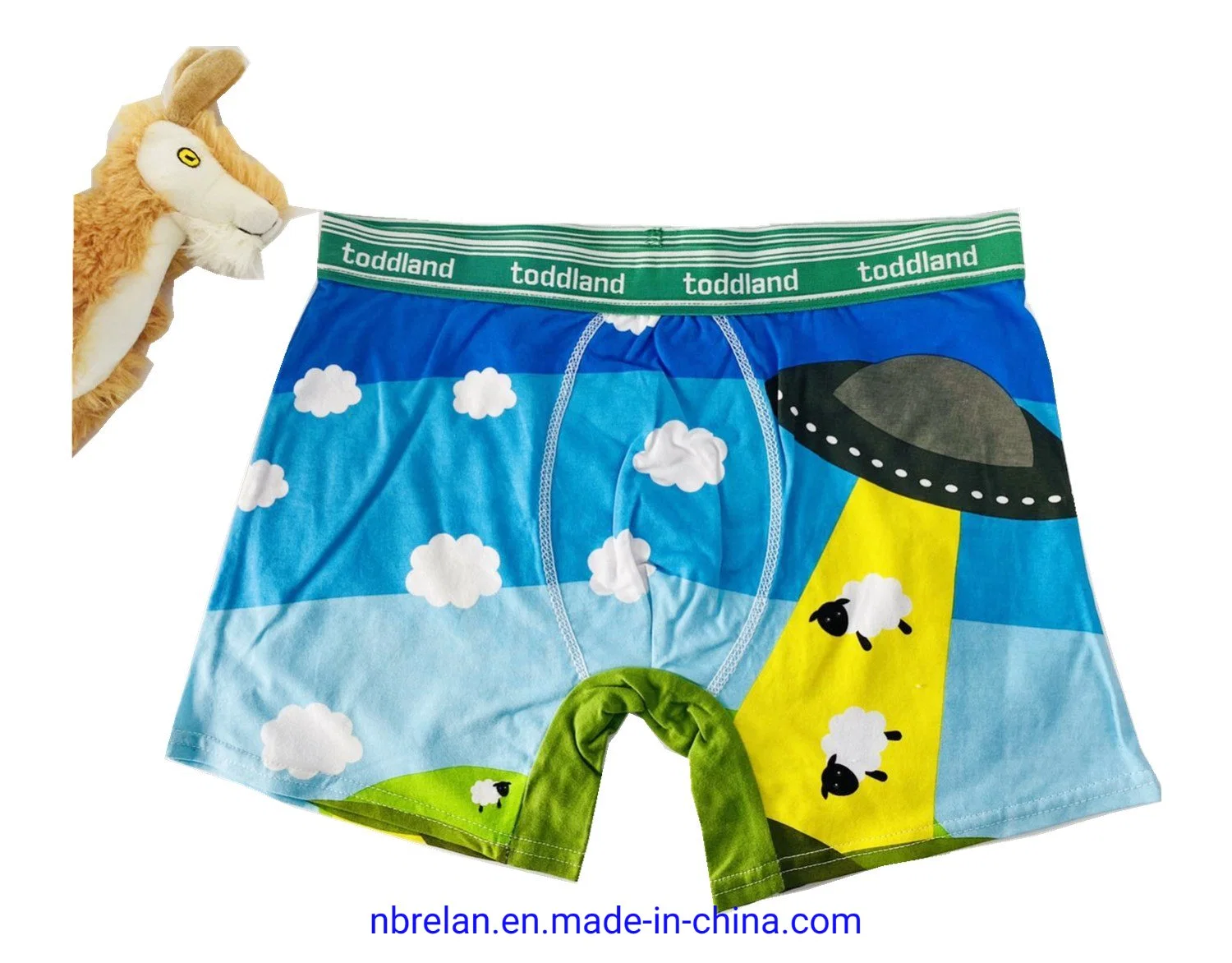 Muitos padrões estampados Mushroom Print Cotton/spandex para homem ′ S calças de malha Roupa interior, boxers para homem, calções de baixo