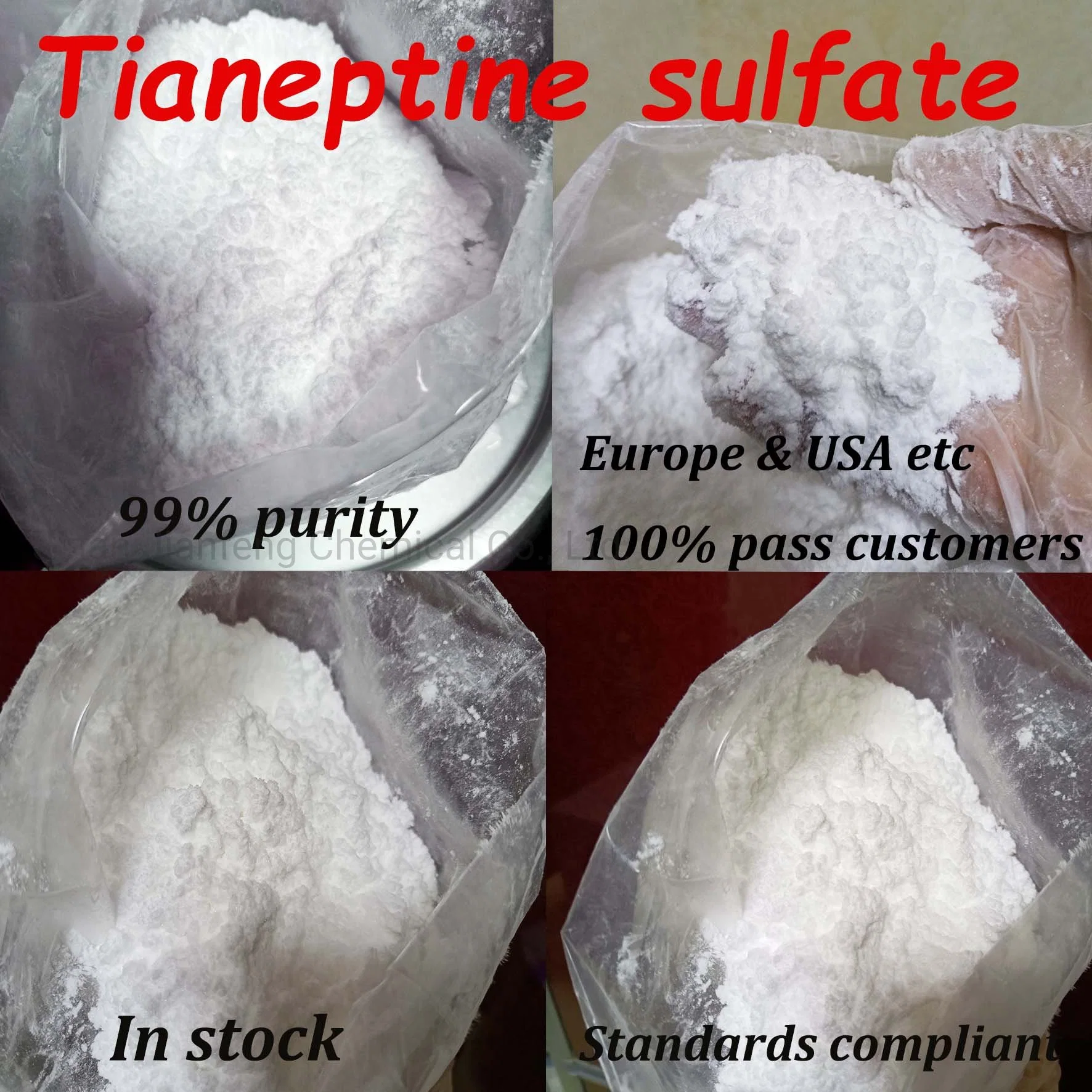 Jianfeng Chemical Wholesale/Supplier 99 Pure Powder Tianeptine Sodium Salt