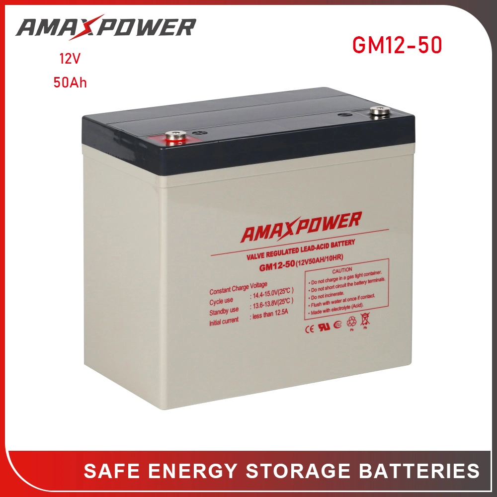 Amaxpower 12V 100ah/200ah/250ah Long Life VRLA AGM Storage Battery for Solar Panel/Car/UPS/Lighting/House/Cleaning-Machine/Pack/Electric-Vehicle/Bike/Scooter