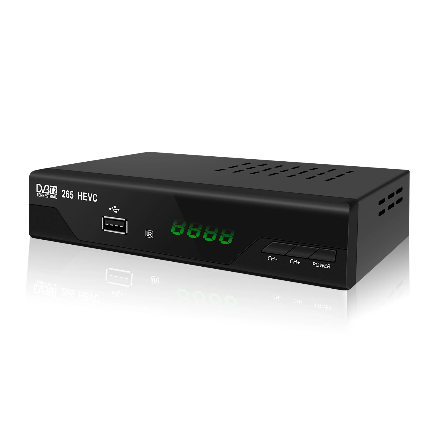 DVB-T2 H. 265 HEVC mit DVB-T2 Set-Top-Box für LAN-Anschlüsse