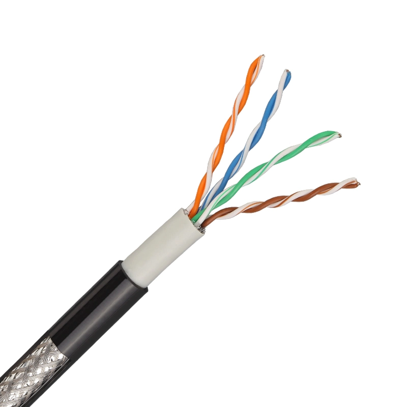 S/FTP Cat5e Al-Mg Braiding Outdoor LAN Cable