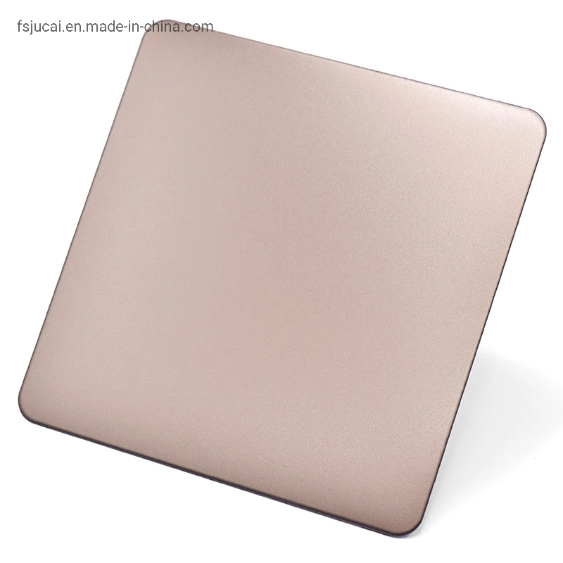 Customize Gold Color Brush Finish Stainless Steel Sheet