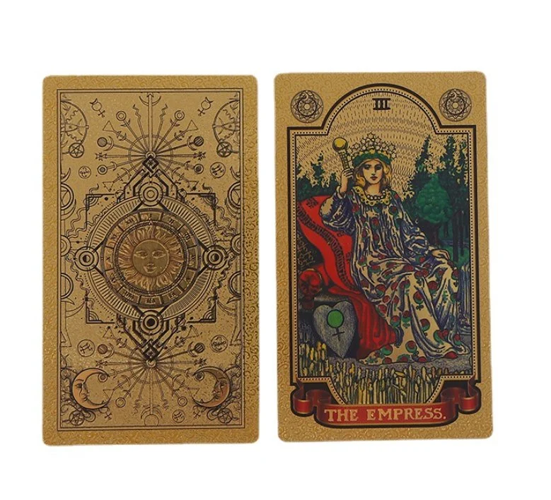 New Design Gold Foil Pet Tarot Poker Advertising Gift Poker Card Board Game Tarot Cards