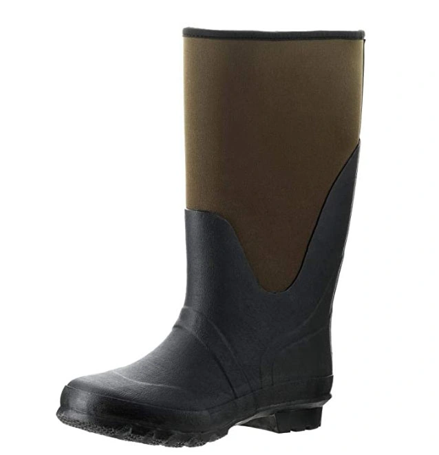 2021 novas mulheres ampla vitelo e durável em neoprene quente Botas de chuva