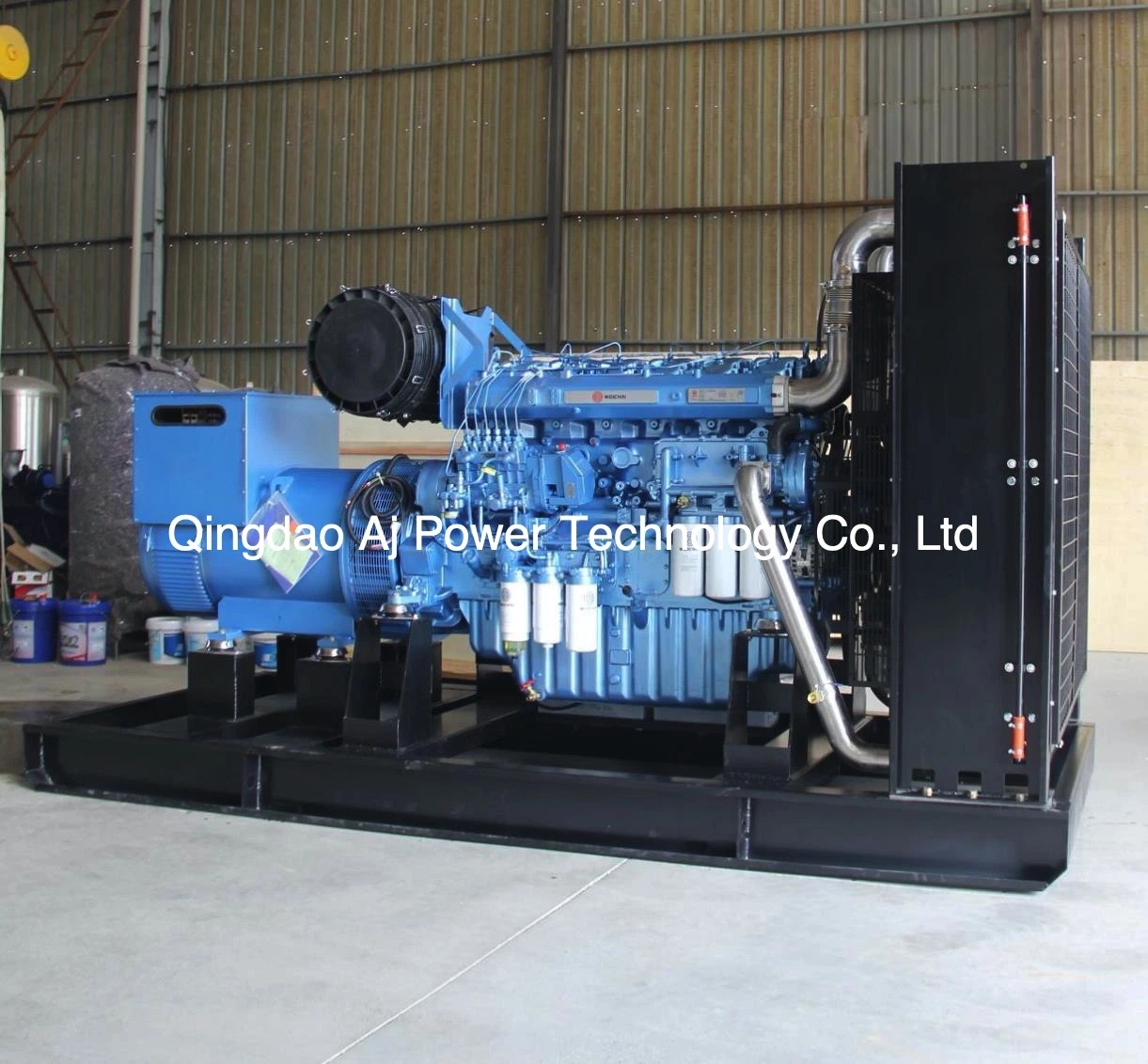 Silent Type Weichai 500kVA Diesel Engine Generator with Six Cylinder Water Cooled