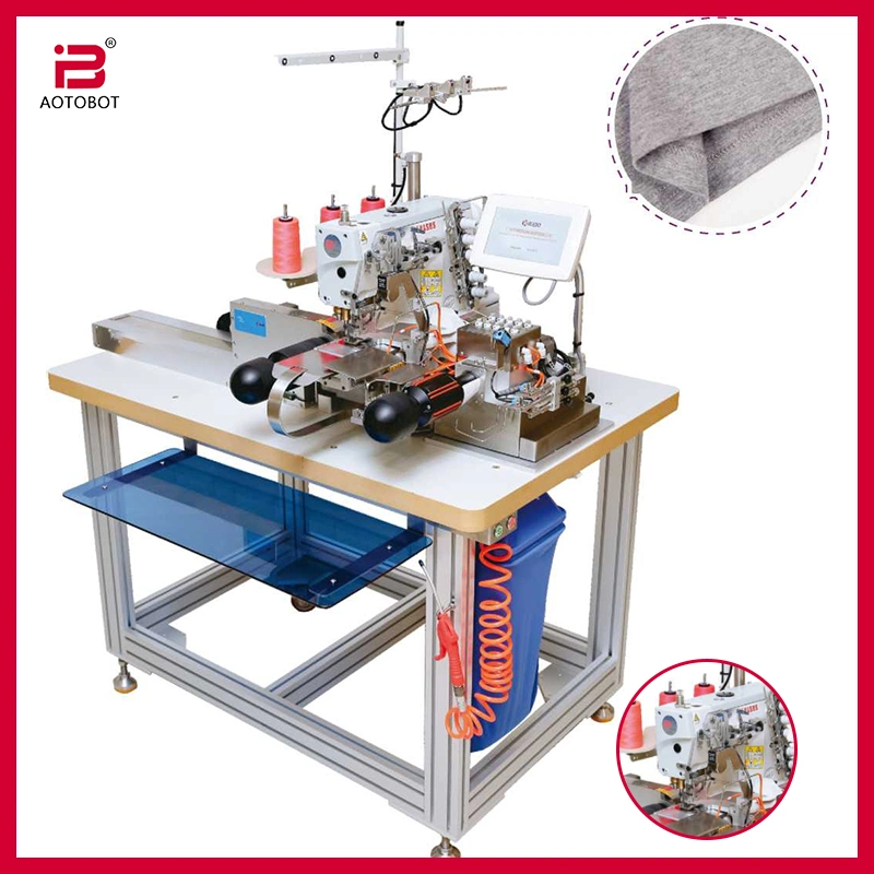 Automatic T-Shirts Interlock Tubular Bottom-Hemming Integrated Sewing Machine