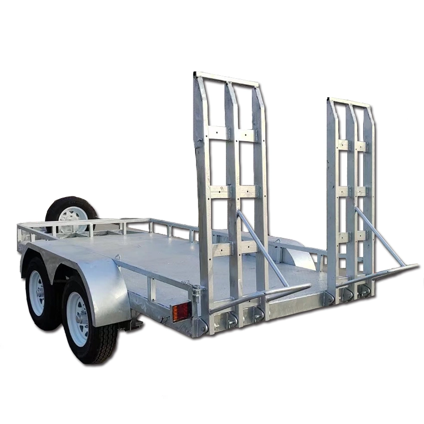 Customized Product Flatbed Trailer Farm Forestry Trailer for Excavator/Tractor/Skid Steer Loader/Car