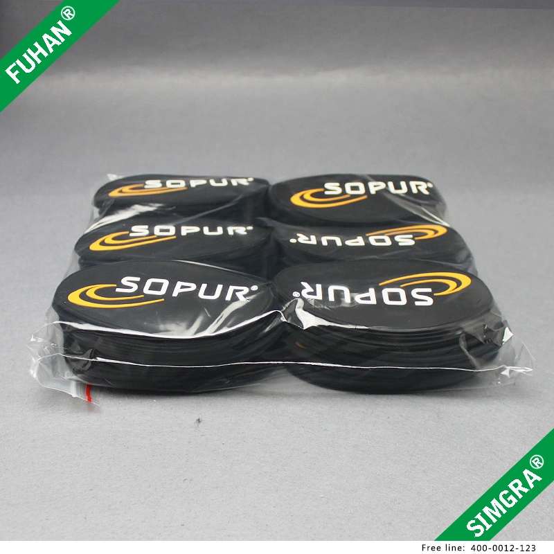 Custom High quality/High cost performance  Sport Garment Accessory Black Rubber Patch