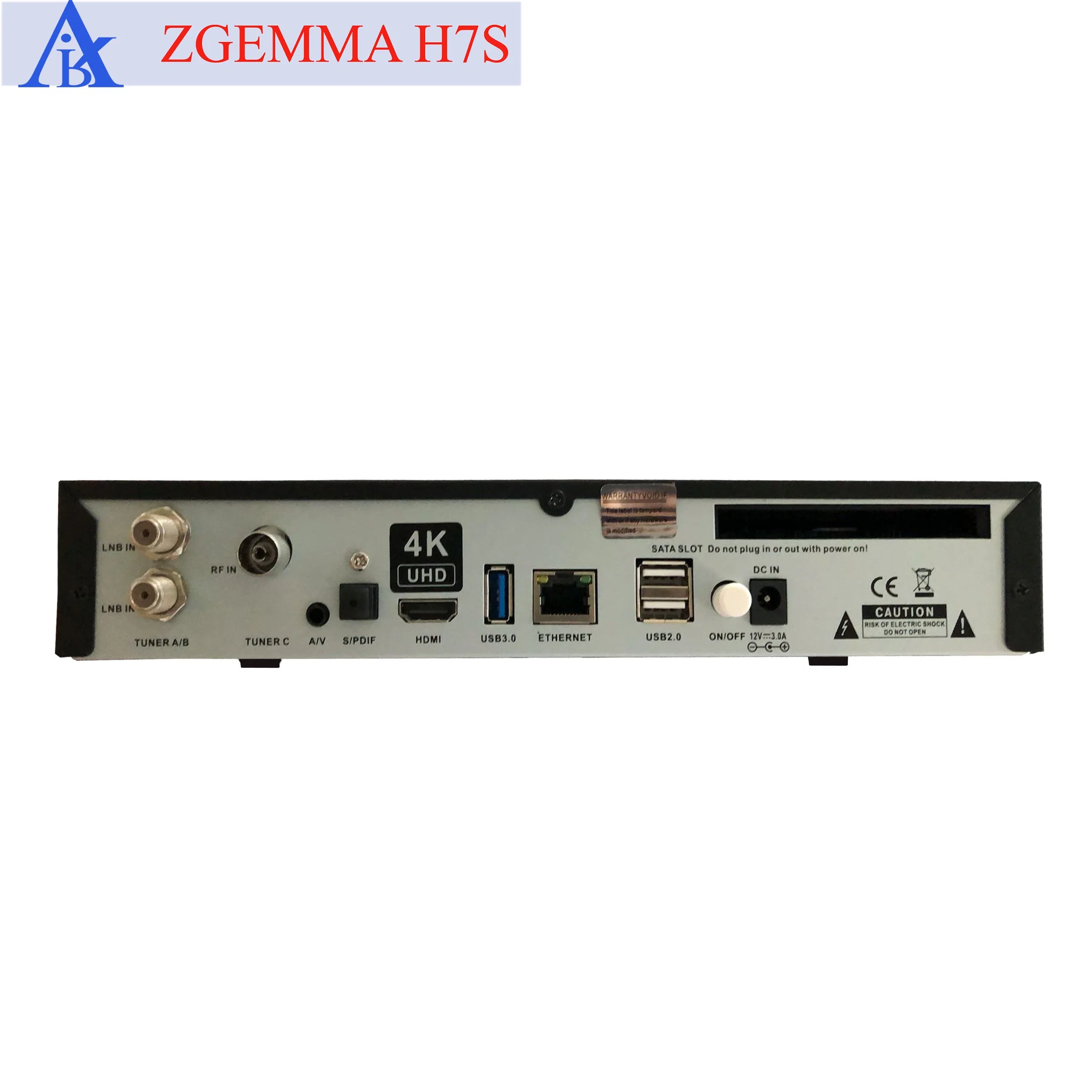 Enigma2 Linux OS Satellite TV Receiver Zgemma H7s DVB-S2/S2X + DVB-T2/C Support 4K- 2160p