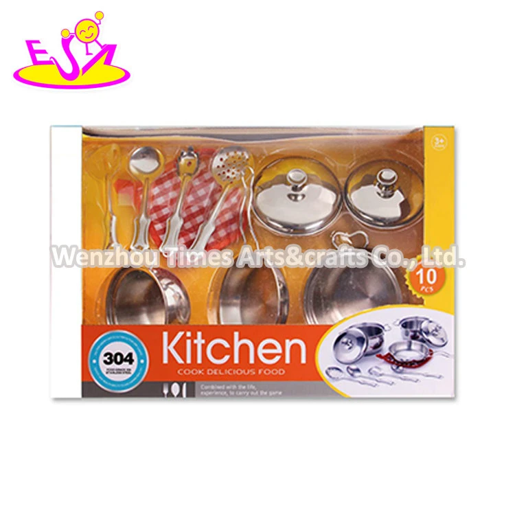 Wholesale 24 PCS Stainless Steel Toy Pots and Pans Set for Children M03A004