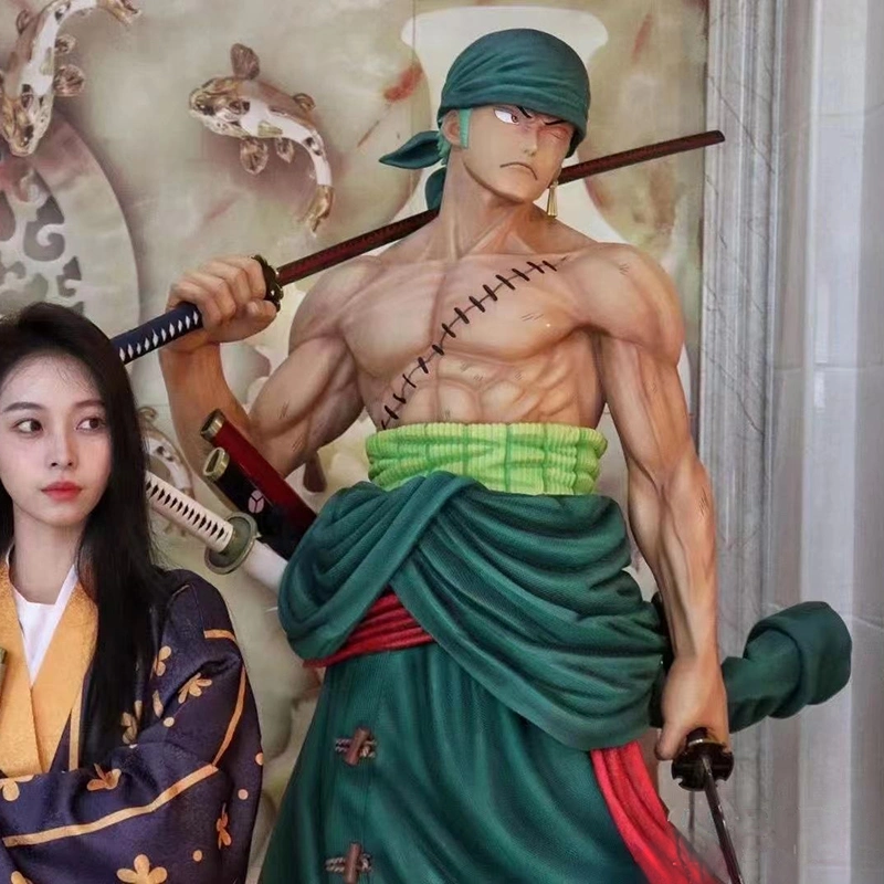 Estátua do tamanho da vida Zoro peça única Figura Zoro Escultura